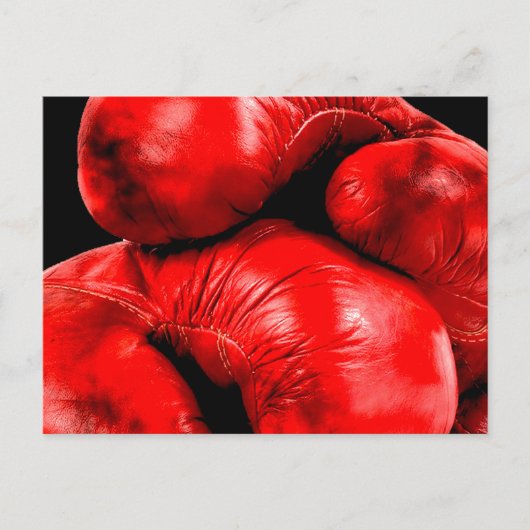 Boxengloves Boxer Grunge Style Postkarte (Vorderseite)