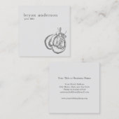 Boxengloves Club Business Card Quadratische Visitenkarte (Vorne/Hinten)