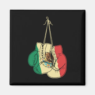 Boxengloves Mexikanische Flagge Mexiko Boxer Coach Magnet