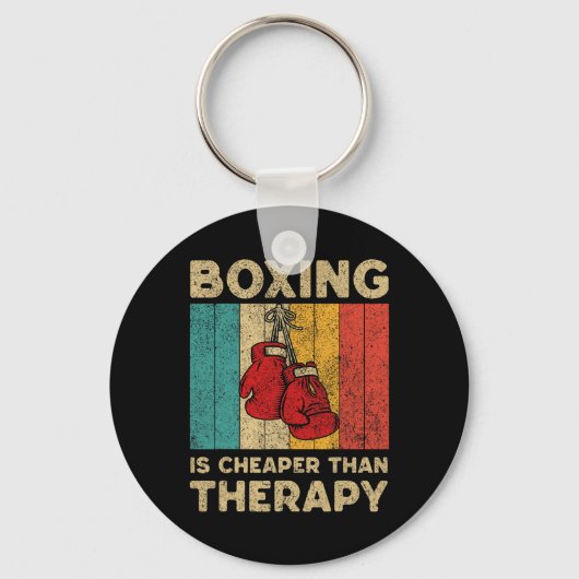 Boxenson Vintag Boxing Boxer Schlüsselanhänger (Vorderseite)