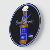 Boxenzahnschild für Boxen Große Wanduhr (Winkel)