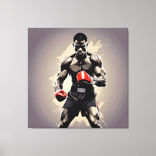 Boxer1 Leinwanddruck (Vorderseite)