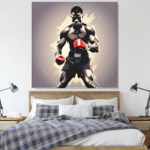 Boxer1 Leinwanddruck (Insitu (Schlafzimmer))