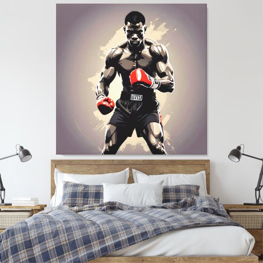 Boxer1 Leinwanddruck (Insitu (Schlafzimmer))