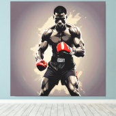 Boxer1 Leinwanddruck (Insitu (Holzboden))