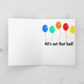 Boxer 40. Geburtstag Karte (Innenseite)