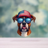 Boxer 4. Juli Acrylschild (Neutral)