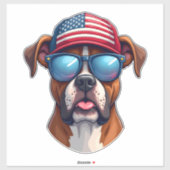 Boxer 4. Juli Aufkleber (Blatt)