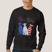 Boxer 4. Juli Boxer American Flag A Sweatshirt (Vorderseite)