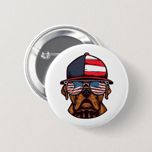 Boxer 4. Juli Button (Vorne & Hinten)