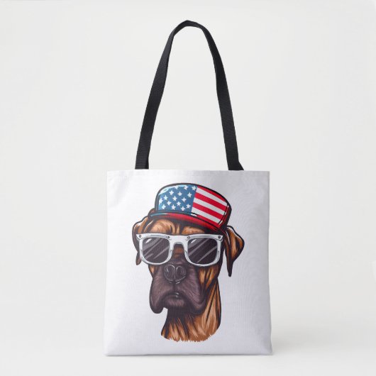 Boxer 4. Juli Party Tasche (Vorderseite)