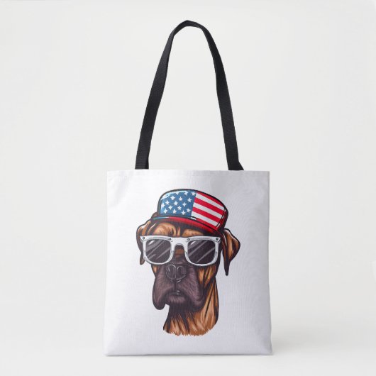 Boxer 4. Juli Party Tasche (Vorderseite)