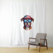 Boxer 4. Juli Wandteppich (Beispiel)