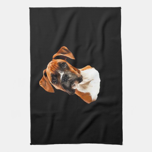 Boxer A Beautiful Boxer Head Tilt Classic T-Shirt Geschirrtuch (Vertikal)