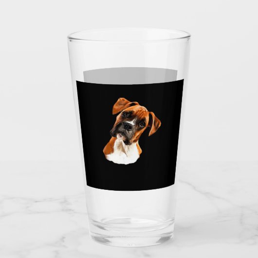 Boxer A Beautiful Boxer Head Tilt Classic T-Shirt Glas (Vorderseite)