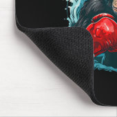 Boxer Affe mit Boxhandschuhen Kickboxing Funny B Mousepad (Ecke)