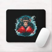 Boxer Affe mit Boxhandschuhen Kickboxing Funny B Mousepad (Mit Mouse)