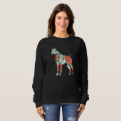 Boxer Aloha Hawaiian Dog Sweatshirt (Vorne ganz)