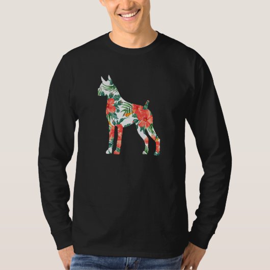 Boxer Aloha Hawaiian Dog T-Shirt (Vorderseite)
