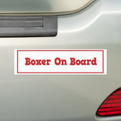 Boxer-an Bord Autoaufkleber (Auf Auto)