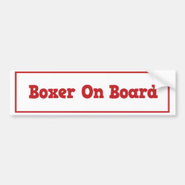Boxer-an Bord Autoaufkleber