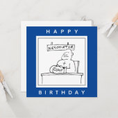 Boxer an einem Schreibtisch hat Cloud on Boxing Gl Karte (Vorderseite/Rückseite Beispiel)