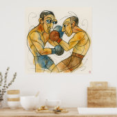 Boxer - Archivdruck Poster (Küche)