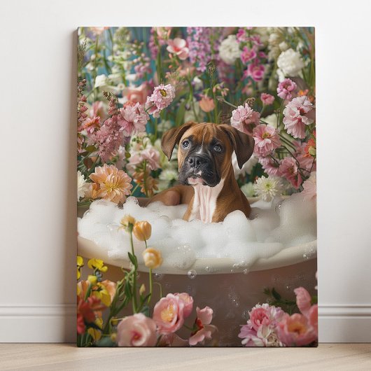 Boxer Art | Boxer Art Bad Canvas Print Leinwanddruck