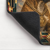 Boxer, Art Deco Hund Mousepad (Ecke)
