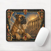 Boxer, Art Deco Hund Mousepad (Mit Mouse)