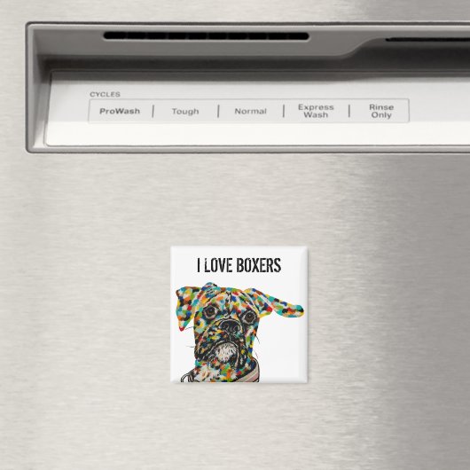 Boxer Art Magnet (In Situ (Geschirrspüler))