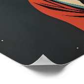 Boxer Astronaut Poster, Boxer Retro Print, Boxer Poster (Ecke)