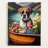 Boxer auf einem Paddle: Ein Landschaftliches Abent Planer (Vorderseite)