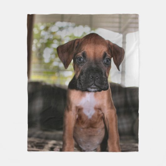 Boxer Baby Fleecedecke (Vorderseite)