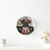 Boxer Baby Runde Wanduhr (Zuhause)