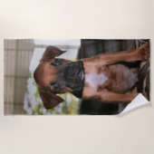 Boxer Baby Strandtuch (Vorderseite)