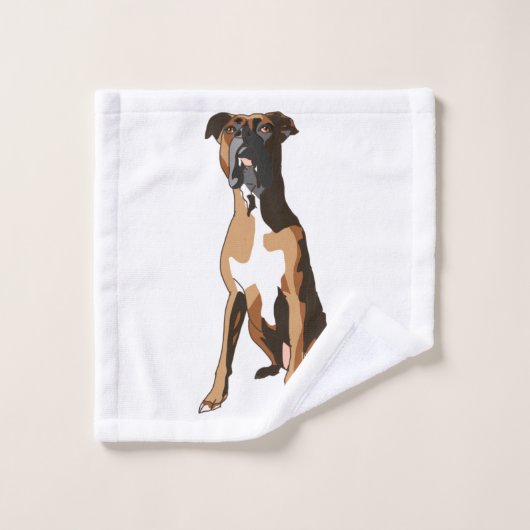 Boxer Badhandtuch Set (Waschlappen)