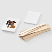 Boxer Bark Designs Punchy Grafik-Designs Fächer (Non-assembled)