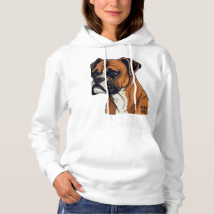 Boxer Bark Designs Punchy Grafik-Designs Hoodie