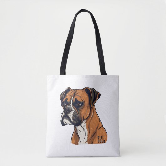 Boxer Bark Designs Punchy Grafik-Designs Tasche (Vorderseite)