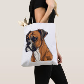Boxer Bark Designs Punchy Grafik-Designs Tasche (Von Nahem)