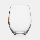 Boxer Bark Designs Punchy Grafik-Designs Weinglas Ohne Stiel (Links)