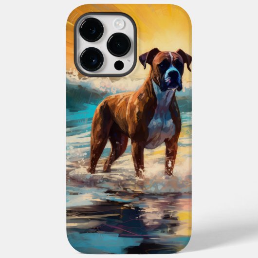 Boxer Beach Surfmalerei Case-Mate iPhone Hülle (Rückseite)