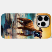 Boxer Beach Surfmalerei Case-Mate iPhone Hülle (Rückseite (Horizontal))