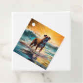 Boxer Beach Surfmalerei Geschenkanhänger (Beispiel)