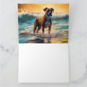 Boxer Beach Surfmalerei Karte (Innenseite)