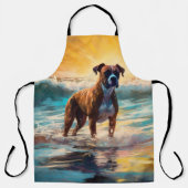 Boxer Beach Surfmalerei Schürze (Vorderseite)