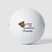 Boxer Birthday Loving Golfers Golfball (Vorderseite)