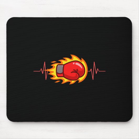 Boxer Boxen Kickboxen Boxhandschuhe Boxwettkampf Mousepad (Vorne)