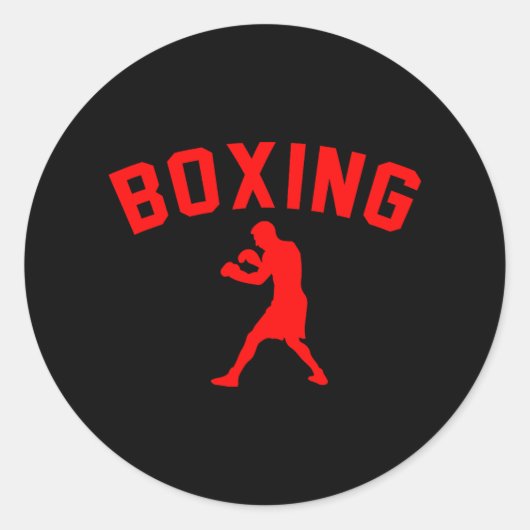 Boxer Boxer Boxer Boxen Boxer Trainer Boxing Runder Aufkleber (Vorderseite)